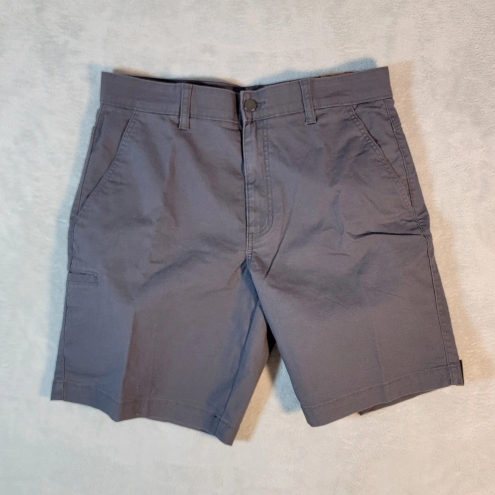 Brahma Men's Gray Canvas Shorts Relaxed utility pocket Fit Size‎ 34